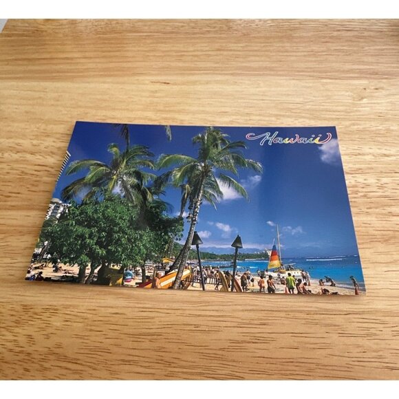 Vintage Hawaii Vibrant Palm Tree Postcard By Phil Mattes Sku 0191 - Picture 1 of 4
